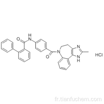 [1,1&#39;-biphényl] -2-carboxamide, N- [4 - [(4,5-dihydro-2-méthylimidazo [4,5-d] [1] benzazépine-6 ​​(1H) -yl) carbonyle] phényl] -, chlorhydrate (1: 1) CAS 168626-94-6